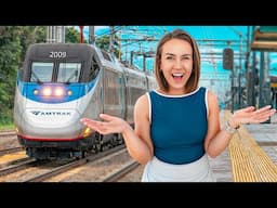 We Tried America's FASTEST Train and ALMOST GOT LEFT!