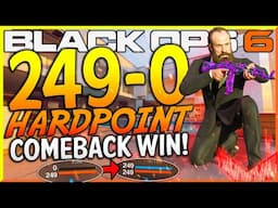 Black Ops 6: "249-0 HARDPOINT COMEBACK WIN!" - Team Challenge #2! (BO6 CLUTCH HARDPOINT COMEBACK)