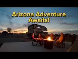 Truck Camper Life: Buckeye, AZ Dental Care & Delicious Eats + Gila Bend RV Park Sunset Camping