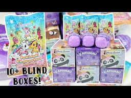 Let's Open 10+ Blind Boxes! tokidoki, APHMAU, MORIAH ELIZABETH PLUSHIES AND FIGURES!