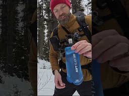 Easy Winter Hydration #shorts #wintercamping #backpacking