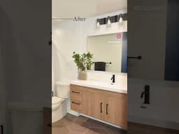 Bathroom Transformation #beforeandafter #interiordesign