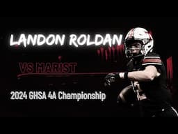 Landon Roldan vs Marist  - GHSA 4A Championship