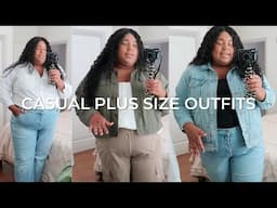 WHAT I WORE IN A WEEK | Plus Size Casual Work Outfits | The Broke Minimalist