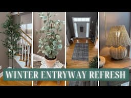 WINTER ENTRYWAY REFRESH | SIMPLE ENTRYWAY DECORATING IDEAS