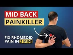 Fix Mid Back Muscle Pain in 3 Minutes (Rhomboids PAINKILLER)