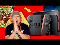 NINTENDO SWITCH 2 REACTION PLUS DONKEY COUNTRY RETURNS HD GAMEPLAY!! PLUS MARIO KART 9 REVEAL!!