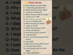 Past tense