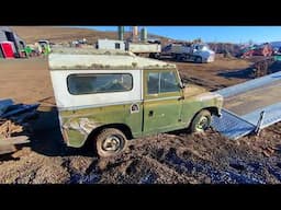 1955 Land rover Series 1 107" pickup &  2A salvaged from a junk yard.