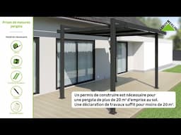 Prises de mesures avant d’installer une pergola | Leroy Merlin