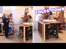 Building a Fold Down Outfeed Table for a Sawstop Contractor Saw | Easy DIY