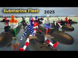 Countries ranked by Submarine fleet 2025 | If countries were humans