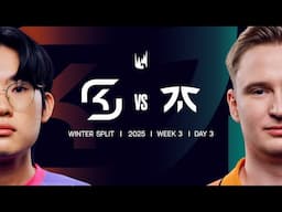 2025 LEC Winter Split - Week 3 Day 3