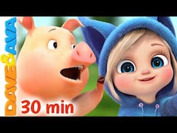 🤩 Farm Animals Song and More Nursery Rhymes | Jack Sprat | Baby Songs by Dave and Ava 🤩