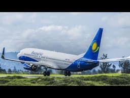 Landing at Heathrow Airport by RwandAir