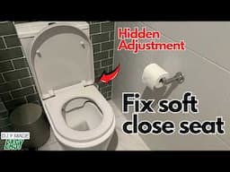 How to fix a toilet seat - Soft close repair