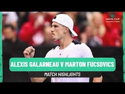 Alexis Galarneau v Marton Fucsovics | Canada v Hungary | 2025 Davis Cup Qualifiers Match Highlights