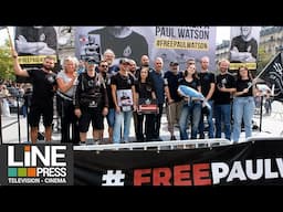 Paul Watson. Rassemblement de soutien / Paris - France 04 septembre 2024