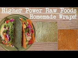 RAW VEGAN Spinach & Carrot Wrap Recipes | Higher Power Raw Foods