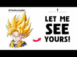 How TO Draw GOKU from DRAGON BALL DAIMA - Real Time Tutorial