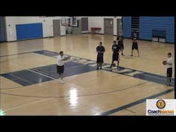 Two lane basketball passing