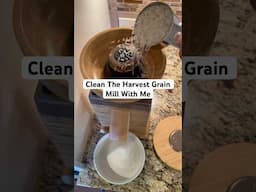 How To Clean NutriMill’s Harvest Grain Mill 👩🏻‍🍳 #shorts #flour #kitchengadgets #affiliate