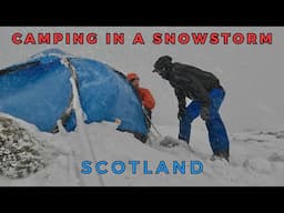 SNOWSTORM WILD CAMPING IN SCOTLAND - Beinn Narnain MOUNTAIN Summit UK