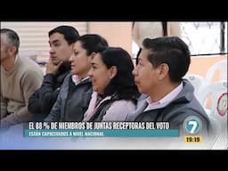 El 88,83% de miembros de las juntas receptoras del voto se ha capacitado a nivel nacional.