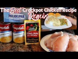 The BEST Crockpot Chicken Recipe EVER | THE REMIX | 1.6 MILLION THANKS