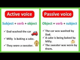 Active and Passive Voice 🗣️ Easy Explanation with Examples