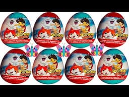 8 huevos sorpresa de juguetes para niños de Yokai Watch la pelicula en español 2017 Yo-kai watch 2