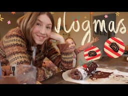 bake a chocolate yule log with us and christmas lush haul | VLOGMAS