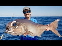 Dropping 1000’ Deep! 20 Miles Offshore! (Hand Crank) Barrelfish Catch and Cook