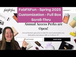 FabFitFun Spring 2025 - Full Customization Scroll-Thru