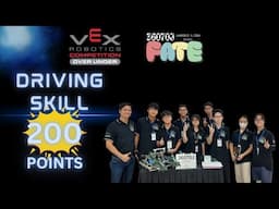 36070J Vex Over Under Driving Skill 200 points