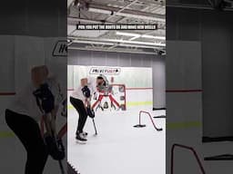 Bloopers included 🏒More drills coming soon! #hockeytraining #hockeydrills #hockey #hockeyskils