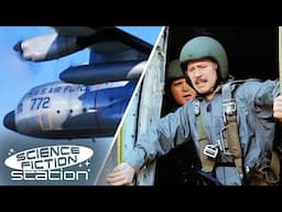 Steve Austen Pushes Dr. Rudy Wells Out Of A Plane | Six Million Dollar Man | Science Fiction Station