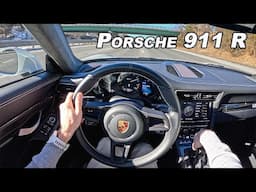 Driving the 2016 Porsche 911 R - The Perfect 500hp Manual Lightweight Flat 6 (POV Binaural Audio)