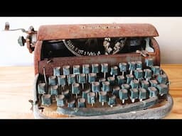 Restoration of an Old Rusty Typewriter ASMR (REMINGTON)