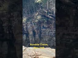 Visiting Ausable Chasm in upstate New York #shorts #ausablechasm #adirondacks