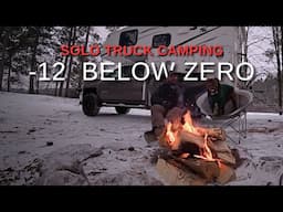 Camping in -12 degree Temperatures with a 21-Year-Old Truck Camper.