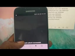 Samsung Galaxy Network Unlock. Asking Network Unlock Code.