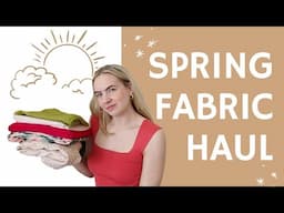 SPRING 2024 FABRIC HAUL 🌸🌻| fleece, rayon, suiting, and more!