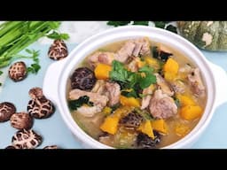 Pork Ribs Stew with Pumpkin Recipe