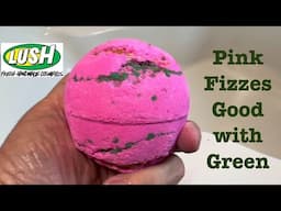 Lush 'Pink Fizzes Good With Green' bath bomb from 2024 Wicked Collab