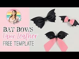 How to Make Bat Bows using Faux Leather Free Template