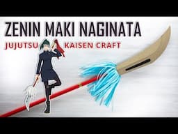 How to Make Zenin Maki’s Naginata from Paper and Cardboard - Jujutsu Kaisen DIY