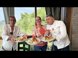 Alessandra with Camillo Torre Ferano and Zio Carlo - Christmas in Italy: Seafood Edition.