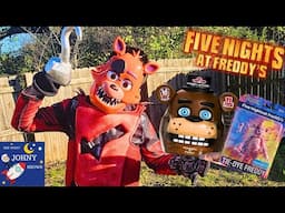 FOXY in REAL LIFE has NEW FNAF Animatronic Freddy Faz Bear Head Toys