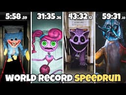 Poppy Playtime: Chapter 1,2,3,4-World Record SPEEDRUNS(No Glitchles)